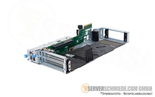 Dell Riser 1 - 1x x16 PCIe 4.0 R1A full profile incl. cage R750 R7525 02P7D0 02P0MN