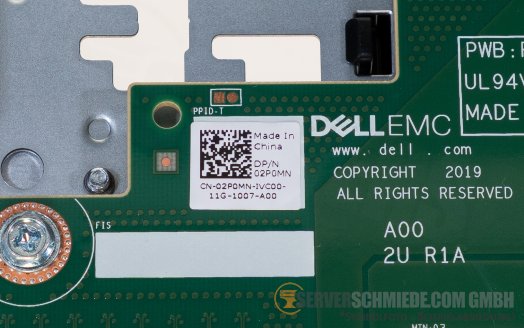 Dell Riser 1 - 1x x16 PCIe 4.0 R1A full profile incl. cage R750 R7525 02P7D0 02P0MN