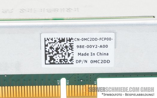 Dell Riser 2 1x Slot x16 PCIe 3.0 with low profile incl. cage R440 R540 0MC2DD