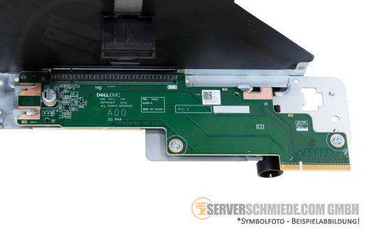 Dell Riser 4 - 1x x16 PCIe 4.0 R4A full profile incl. cage R750 R7525 0RWC5R