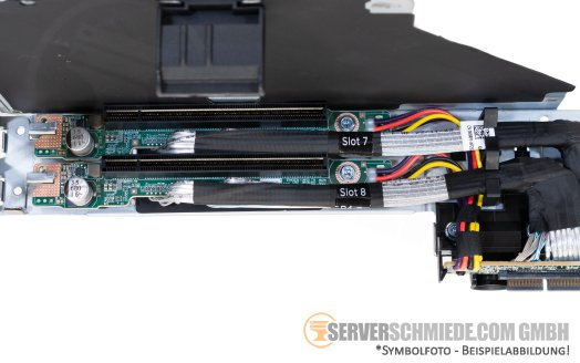 Dell Riser R4Q 2x x16 (x8 lane) PCIe 5.0 full profile incl. cage R760 R7615 0W2XPJ 026H63