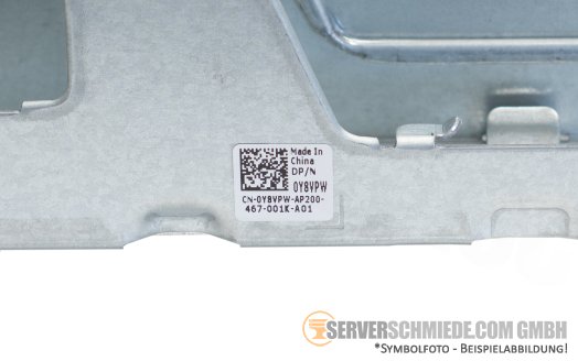 Dell Riser R1Q 2x x16 (x8 lanes) PCIe 5.0 FP full profile incl. cage R760 09DDCC 0Y8VPW