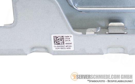 Dell Riser R1T 1x x16 PCIe 5.0 FP full profile GPU incl. cage R7615 0WJGW7 +NEW+