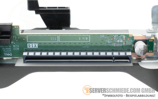 Dell Riser R2A Primary Riser board card 2x x16 PCIe 4.0 LP low profile incl. cage R660 R650 0H6PP3