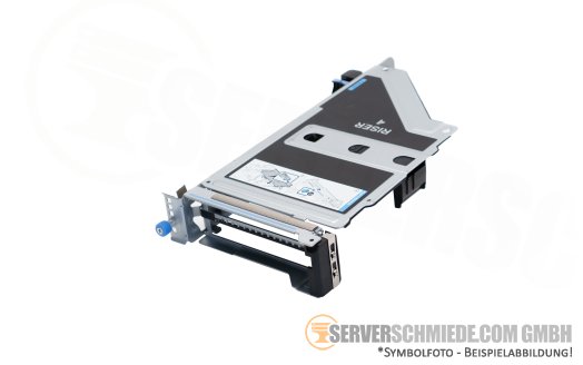 Dell Riser R4P 1x x16 PCIe 5.0 FP full profile incl. cage R760 R7615 0W2XPJ 0535MN +NEW+