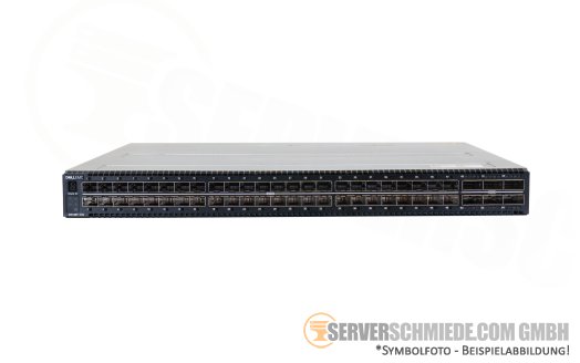 DELL S5148F-ON 48x 10/25Gb SFP28 + 6x 10/25/40/50/100Gb QSFP28 Ethernet Network 19" 1U Switch 2x PSU rear-to-front airflow