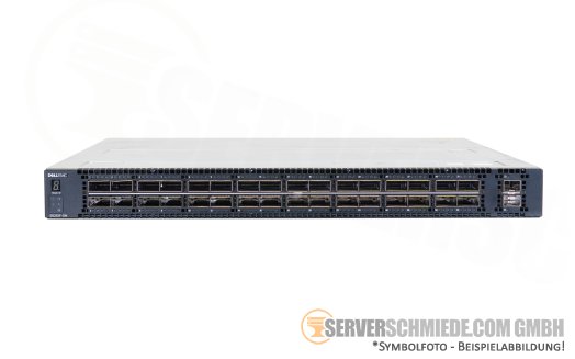 DELL S5232F-ON 32x 10/25/40/50/100Gb QSFP28 + 2x 1/10Gb SFP+ Ethernet Network 19" 1U Switch OS10 2x PSU rear-to-front airflow OS10 Enterprise