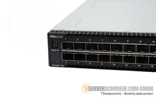 DELL S5248F-ON OS10 Enterprise 48x 10Gb 25Gb SFP28 + 4x 100Gb 2x 200Gb QSFP28 Ethernet Network 19