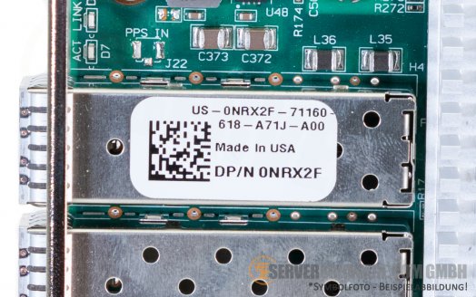 Dell S7120 Dual Port 2x10GbE PCIe x8 SFP+ Network Adapter Card Controller 0NRX2F
