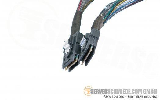 Dell SAS Kabel 80cm 2x SFF-8087 gerade  zu 2x SFF-8087 winkel 0C2X59