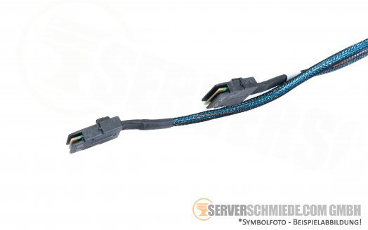 Dell T640 8x LFF PERC H750 H350 SAS Kabel 1x SFF-8654 winkel to 2x SFF-8087 gerade 0D7YJ7