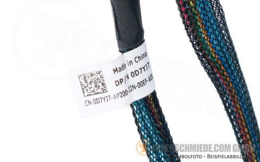 Dell T640 8x LFF PERC H750 H350 SAS Kabel 1x SFF-8654 winkel to 2x SFF-8087 gerade 0D7YJ7