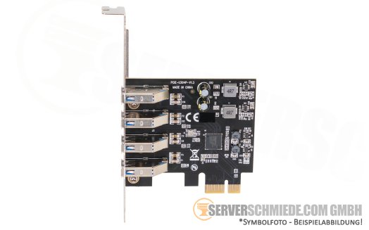 Delock PCIe x1 3.0 Gen1 4x extern USB 3.2 Typ-A Controller 90304