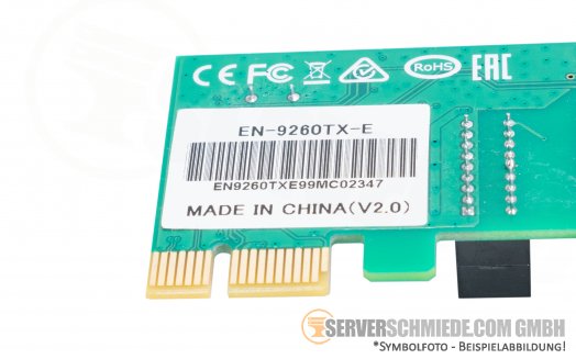 EAC Supports drivers for Novell 5.X/6.X, Windows 98/ME/2000/XP/Vista/7/8, Linux 2.4.x PCIe x1 1x RJ-45 EN-9260TX-E