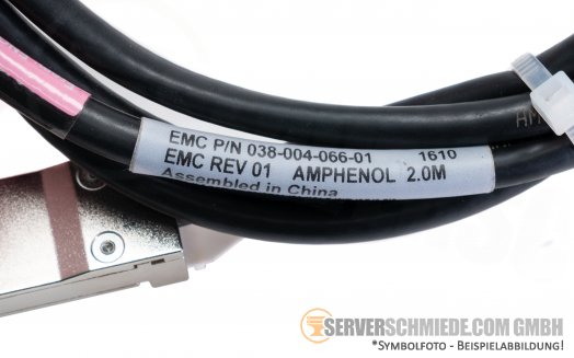 EMC Amphenol 2m  QSFP+ Kabel Cable 038-004-066-01