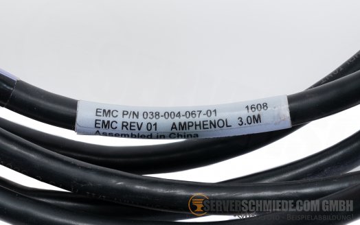 EMC Amphenol 3m  QSFP to QSFP Kabel Cable 038-004-067-01