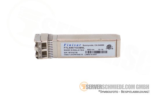 Finisar 10Gb SFP+ Optical Transceiver 300m 850nm Multi-Mode Short Range SR FTLX8571D3BNL