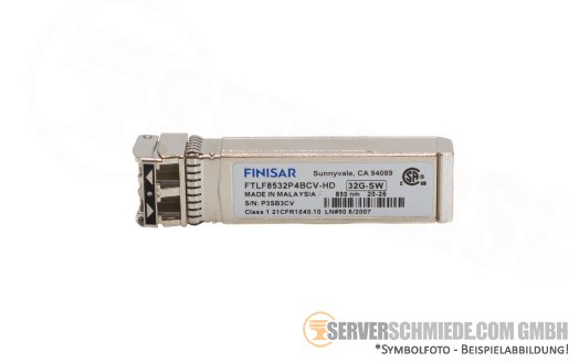 Finisar 32Gb FC FibreChannel Transceiver SR SFP28 850nm FTLF8532P4BCV-HD