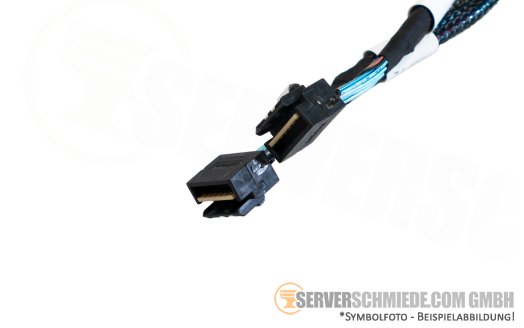 Fujitsu 100 / 95cm SAS Kabel cable 2x SFF-8654 4i gerade to 1x SFF-8654 8i gerade RX2540 M7 CA05973-8906