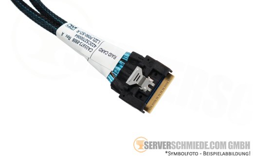 Fujitsu 100 / 95cm SAS Kabel cable 2x SFF-8654 4i gerade to 1x SFF-8654 8i gerade RX2540 M7 CA05973-8906