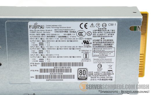 Fujitsu 1200W Gen2 80 Plus Platinum PSU Netzteil A3C40170546
