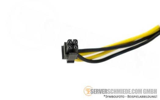 Fujitsu 15cm Expander Power Kabel cable 1x 4-pin gerade to 1x 6-pin gerade RX2530 M6 CA05950-2113