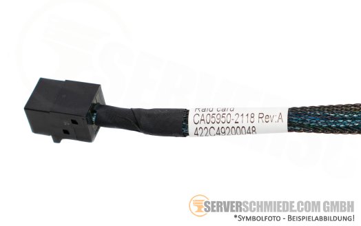 Fujitsu 15cm SAS Kabel cable internal RAID Card 1x SFF-8654 4i gerade to 1x SFF-8643 gerade RX2540 M6 CA05950-2118