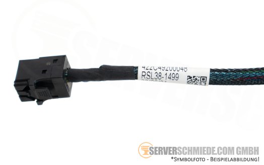 Fujitsu 15cm SAS Kabel cable internal RAID Card 1x SFF-8654 4i gerade to 1x SFF-8643 gerade RX2540 M6 CA05950-2118