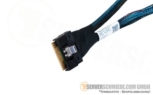 Fujitsu 15cm SAS Kabel cable RAID card 1x SFF-8654 8i gerade to 2x SFF-8654 4i gerade RX2540 M6 CA05950-2303