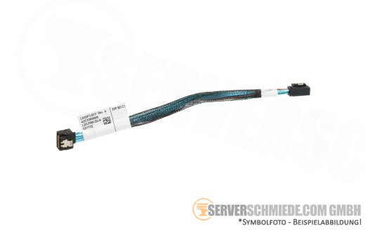 Fujitsu 21cm SAS Kabel cable 1x SFF-8654 4i gerade to 1x SFF-8654 4i winkel RX2530 M7 CA05973-8217