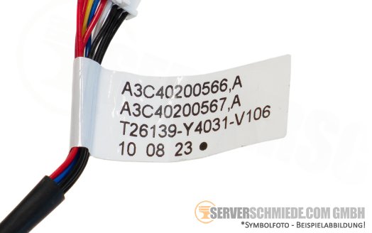 Fujitsu 22cm Batterie Kabel cable BBU FBU battery cable 1x 8-pin to 1x 9-pin A3C40200566