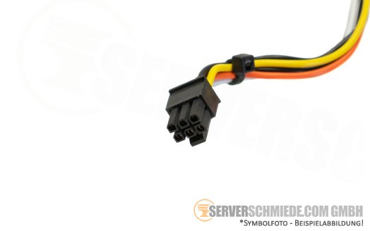 Fujitsu 23cm Power Kabel cable internal RAID Riser 1x 6-pin gerade to 1x 6-pin gerade RX2530 M7 CA05973-8215