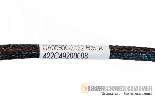 Fujitsu 23cm SAS Kabel cable Expander board 1x SFF-8654 4i gerade to 1x SFF-8654 4i gerade RX2540 M6 CA05950-2122