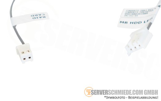 Fujitsu 25cm HDD LED Kabel cable CP500i 1x 3-pin gerade to 1x 2-pin gerade TX1320 M5 CA05973-7063