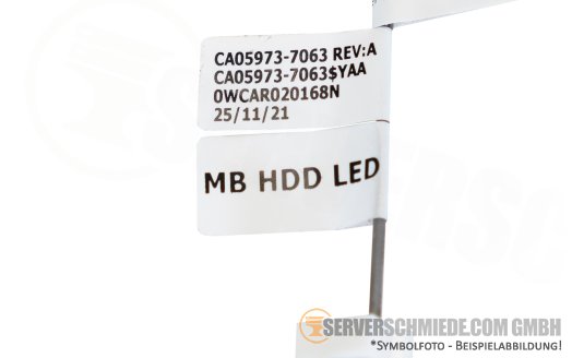 Fujitsu 25cm HDD LED Kabel cable CP500i 1x 3-pin gerade to 1x 2-pin gerade TX1320 M5 CA05973-7063