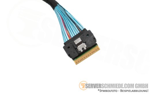 Fujitsu 25cm Internal RAID Riser Kabel cable 1x SFF-8654 gerade to 1x SFF-8654 winkel RX2530 M6 CA05950-2059