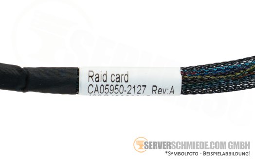 Fujitsu 25cm SAS Kabel cable 1x SFF-8654 4i gerade to 1x SFF-8643 gerade RX2540 M6 CA05950-2127
