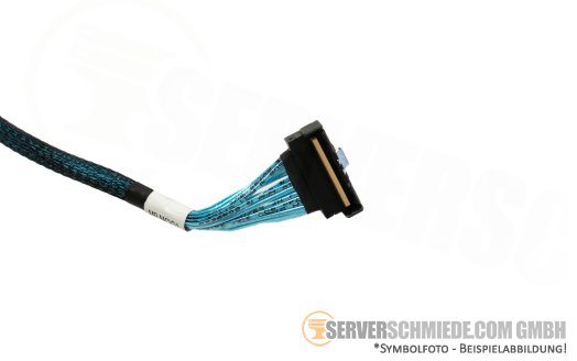 Fujitsu 25cm SAS Kabel cable 1x SFF-8654 gerade to 1x SFF-8654 winkel RX2530 M7 CA05973-8219