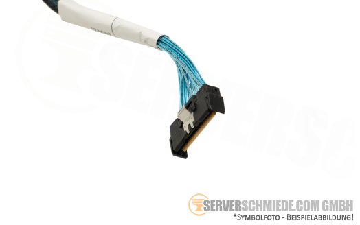 Fujitsu 25cm SAS Kabel cable 1x SFF-8654 gerade to 1x SFF-8654 winkel RX2530 M7 CA05973-8219