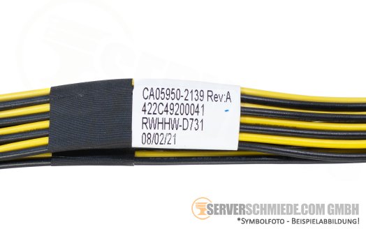 Fujitsu 30cm GPU Power Kabel cable 1x 8-pin EPS gerade to 2x 6+2-pin PCIe gerade RX2540 M6 CA05950-2139