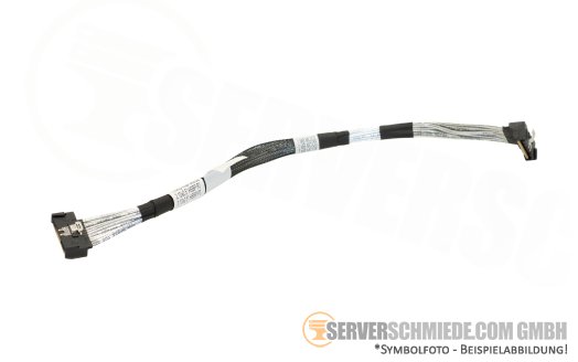 Fujitsu 30cm SAS Kabel cable 1x SFF-8654 gerade to 1x SFF-8654 winkel RX2530 M7 CA05973-8220