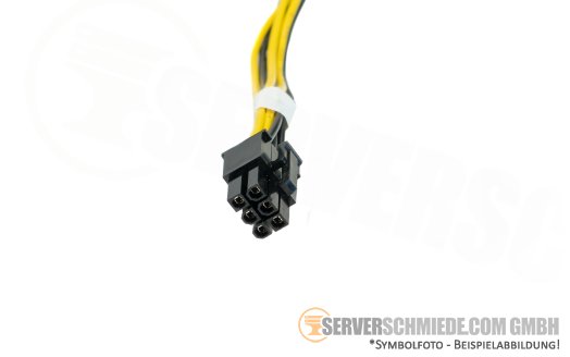 Fujitsu 36 / 44cm GPU Power Kabel cable 1x 6-pin gerade to 1x 8-pin + 1x 6-pin PCIe gerade A3C40202134
