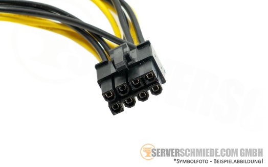 Fujitsu 36 / 44cm GPU Power Kabel cable 1x 6-pin gerade to 1x 8-pin + 1x 6-pin PCIe gerade A3C40202134