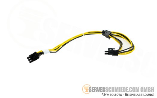 Fujitsu 36 / 44cm GPU Power Kabel cable 1x 6-pin gerade to 1x 8-pin + 1x 6-pin PCIe gerade A3C40202134