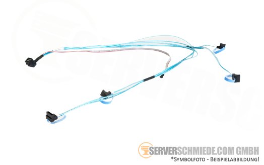 Fujitsu 40 / 75cm HDD kabel 1x SFF-8643 winkel to 4x SATA winkel + 1x 5pin RX2530 M5 T26139-Y4040-V52