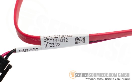 Fujitsu 48 / 97cm SATA ODD Power Kabel cable 1x SATA gerade + 1x 2-pin gerade to 1x SATA 13-pin RX2540 M7 CA05973-8360