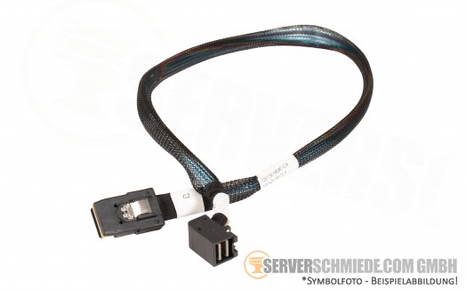 Fujitsu 50cm SAS Kabel 1x SFF-8087 gerade 1x SFF-8643 winkel A3C40178175 A3C40193100 T26139-Y4040-V24