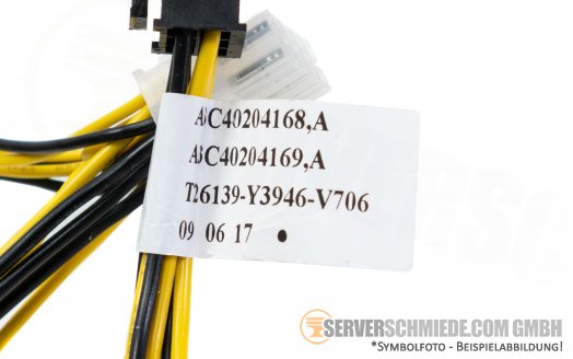 Fujitsu 60cm  Powerkabel 1x 40cm 1x6pin -- 1x8pin 1x 20cm  1x8pin-- 1x6pin 1x45cm 1x6pin -- 1x 8pin  1x 60cm 1x 6pin -- 1x8pin A3C40204168