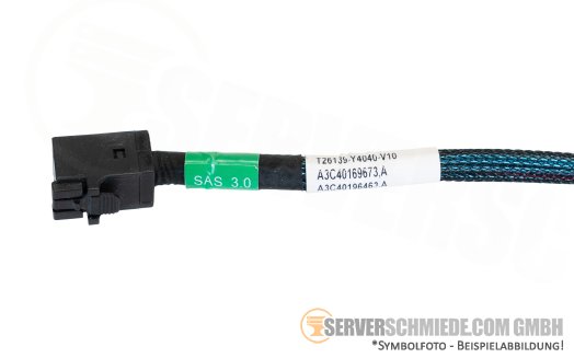 Fujitsu 60cm  SAS Kabel 1x SFF-8643 gerade to 1x SFF-8643 gerade A3C40169673 T26139-Y4040-V10
