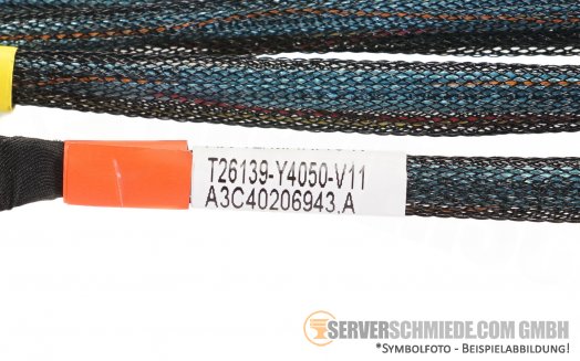 Fujitsu RX2540 M4 M5 65cm OCuLink Kabel cable NVMe 2x SFF-8611 gerade A3C40206941